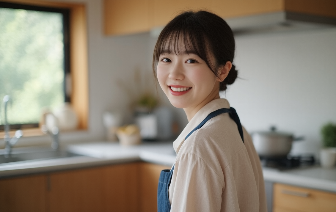 優しい雰囲気の女性イメージ